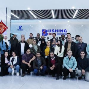 Energy sector guests from multiple countries gathered at Bushing (Beijing) HV Electric Co., Ltd. to discuss a new future for energy cooperation